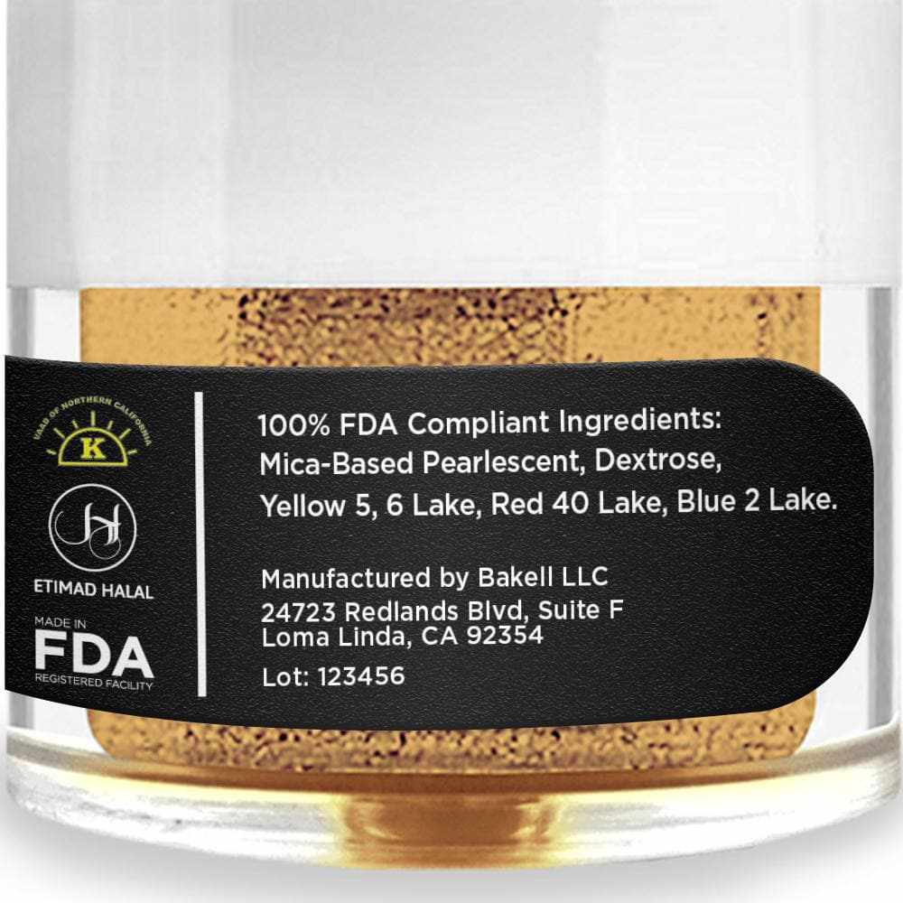 Royal Gold Edible Glitter Spray - Edible Powder Dust Spray Glitter for  Food, Drinks, Strawberries, Muffins, Cake Decorating. FDA Compliant (4 Gram  Pump)