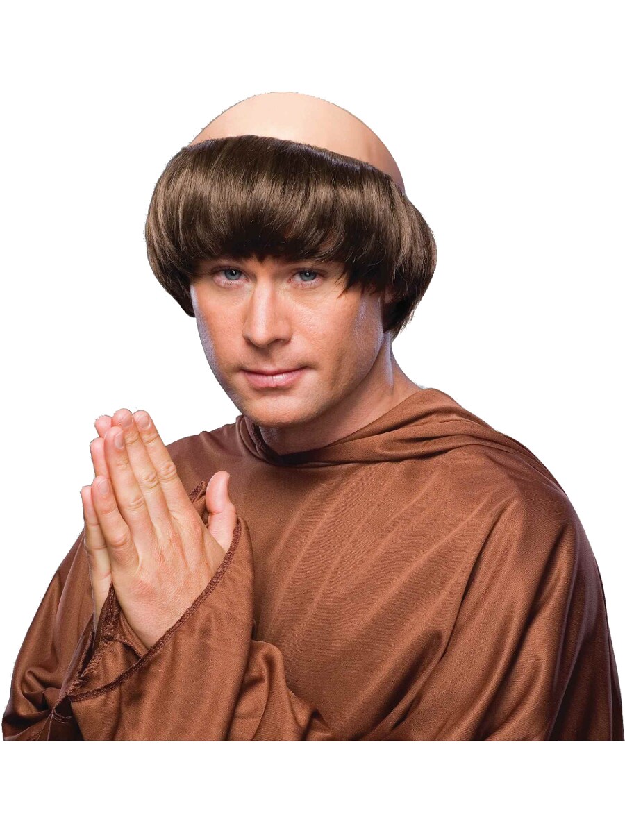 Adult&#x27;s Monk Wig Headpiece Costume Accessory