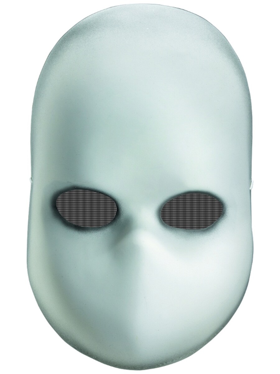 New Scary Halloween Costume Adult's Blank White Baby Doll Face Mask Facemask