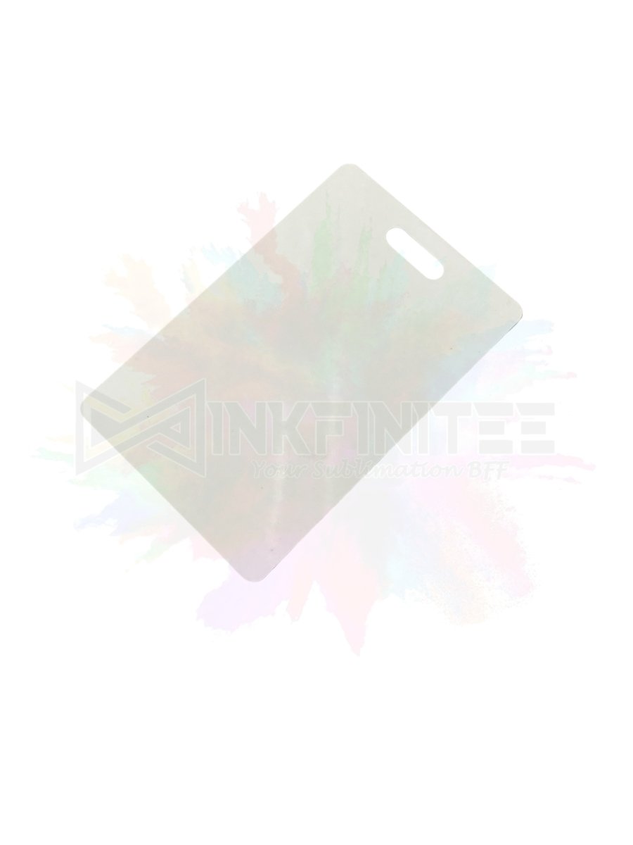 Sublimation Luggage Tag White Aluminum DOUBLE SIDED, 2.125" x 3.375"