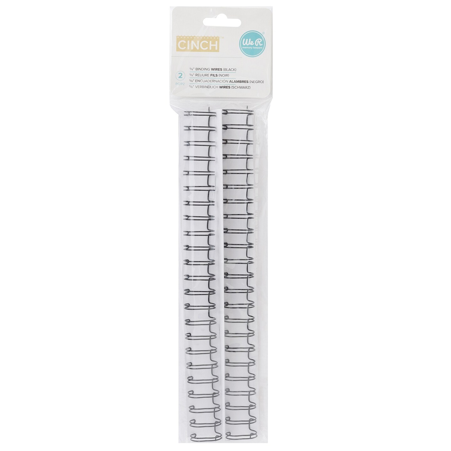 Cinch Wires .625&#x22; 2/Pkg-Black