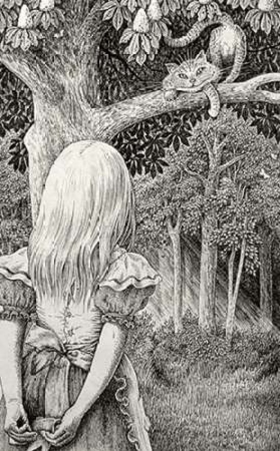 Alice with Cheshire Cat Poster Print by Brian Partridge - Item # VARPDX282650