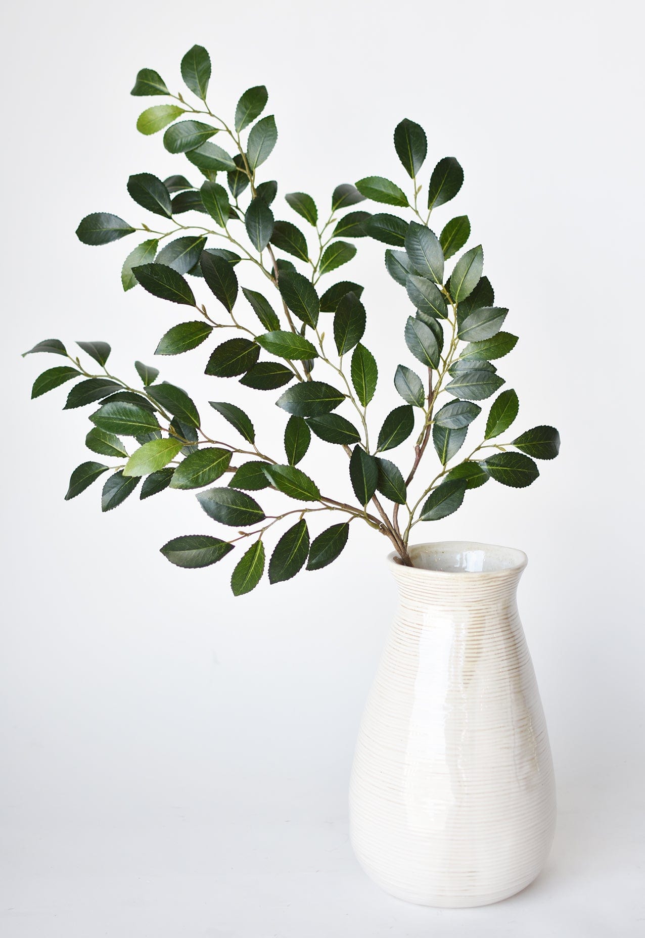 26&#x22; Faux Ruscus Leaf Stem