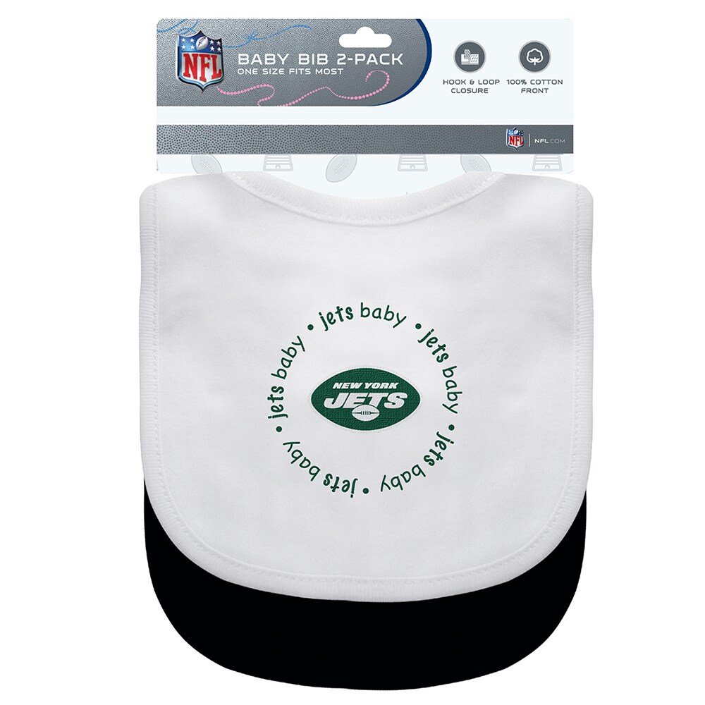 Baby Fanatic Officially Licensed Unisex Baby Bibs 2 Pack NFL New York