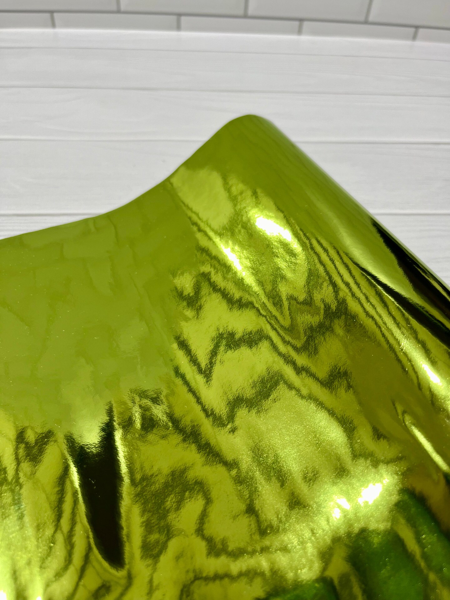 Lime Green Metallic Mirror Vinyl
