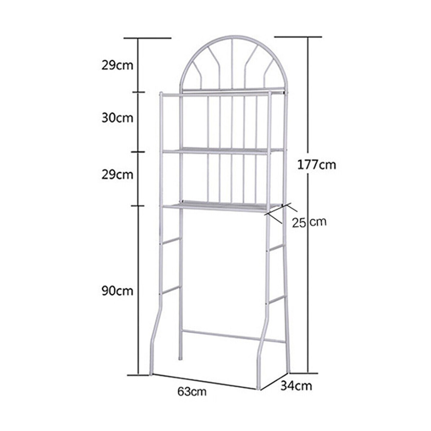 Kitcheniva 3 Tier Bathroom Storage Rack Organizer