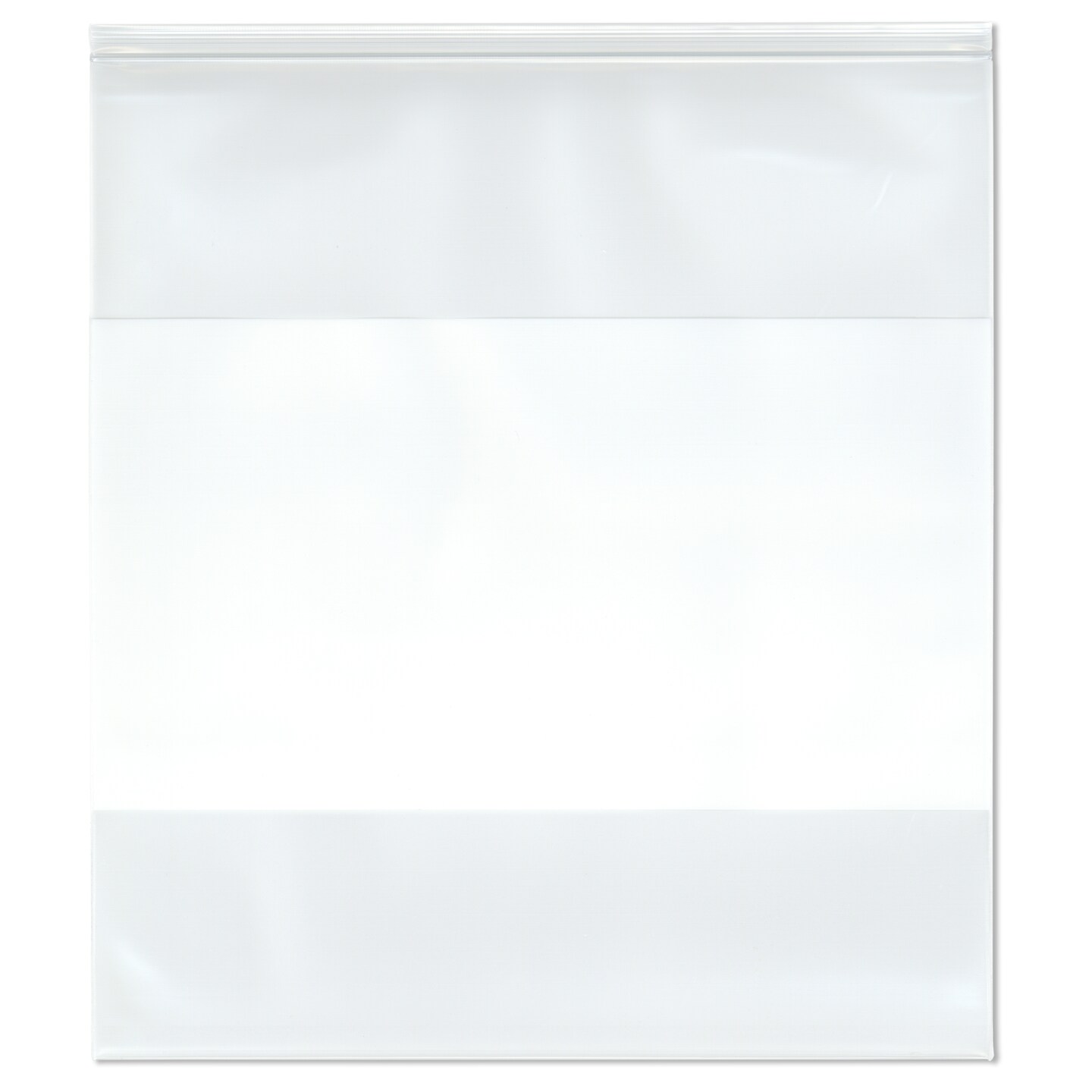 Plymor 18&#x22; x 20&#x22; (Pack of 50), 6 Mil Industrial Duty White-Block Zipper Reclosable Plastic Bags