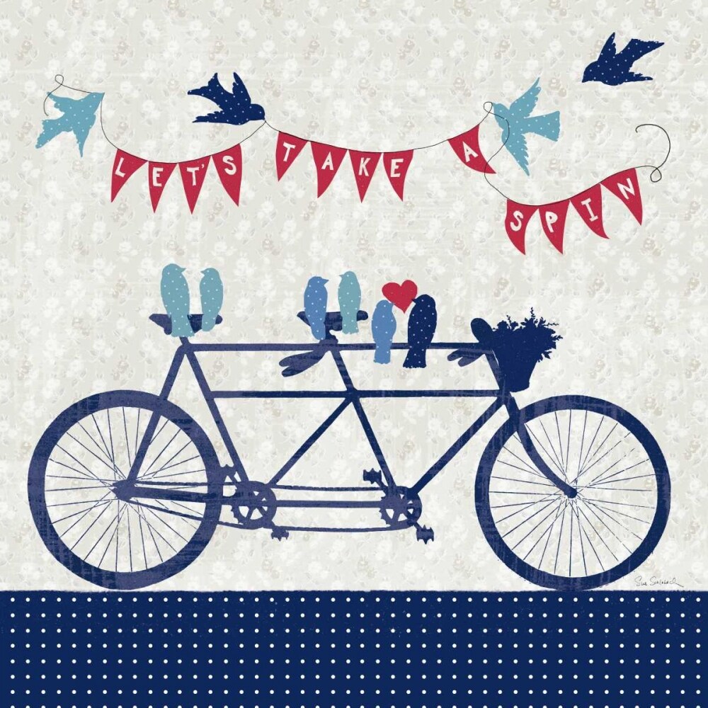 Take a Spin Birds Poster Print by Sue Schlabach - Item # VARPDX12305