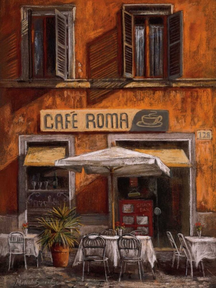 Cafe Roma Poster Print by Malcolm Surridge - Item # VARPDX12241