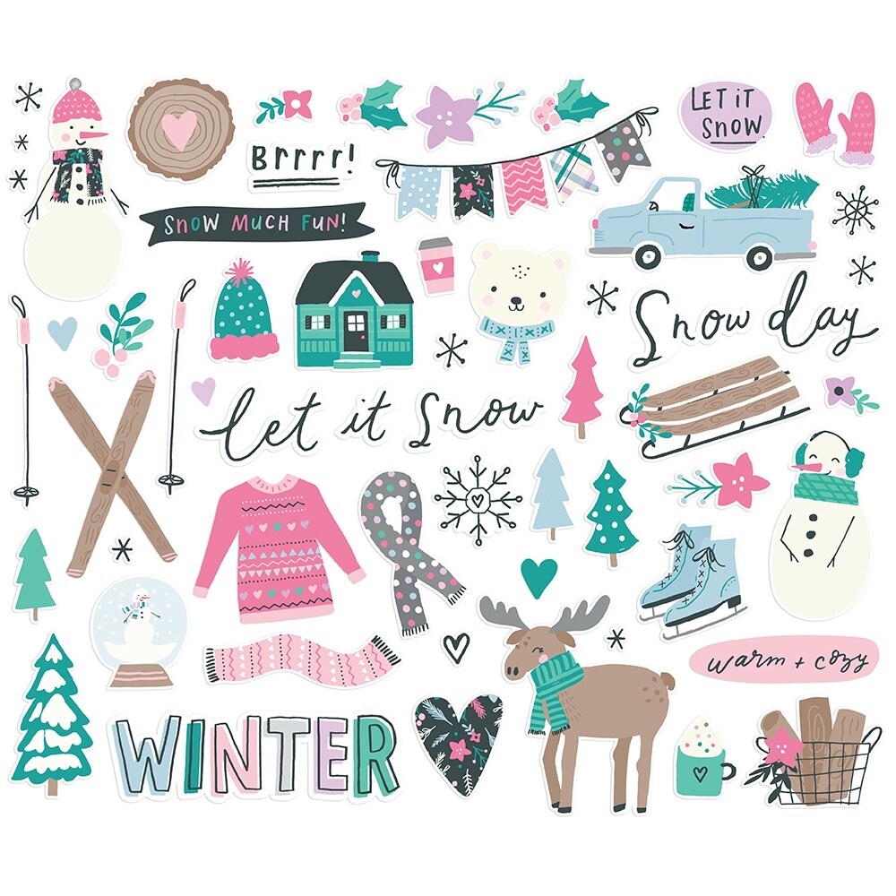 Feelin&#x27; Frosty Bits &#x26; Pieces Die-Cuts 59/Pkg-