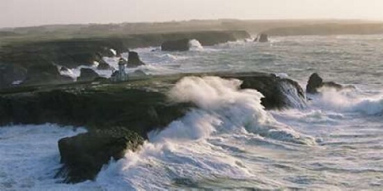 Phare des Poulains lors d une tempete Poster Print by Jean Guichard - Item # VARPDX2JG966