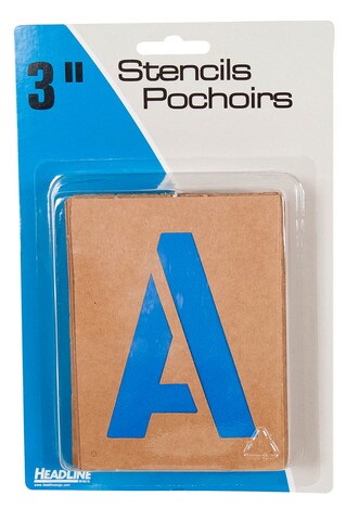 Painting Stencil Pack 3In Alpha/Numbers | Michaels