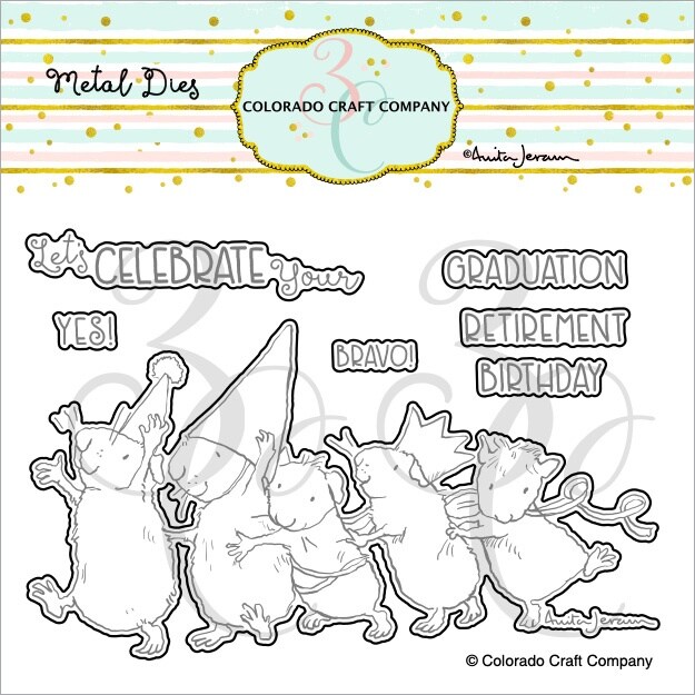 Colorado Craft Company Metal Die Set-Conga Line-By Anita Jeram