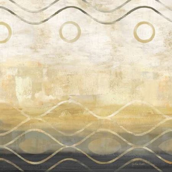 Abstract Waves Black-Gold II Poster Print by Cynthia Coulter - Item # VARPDXRB8096CC