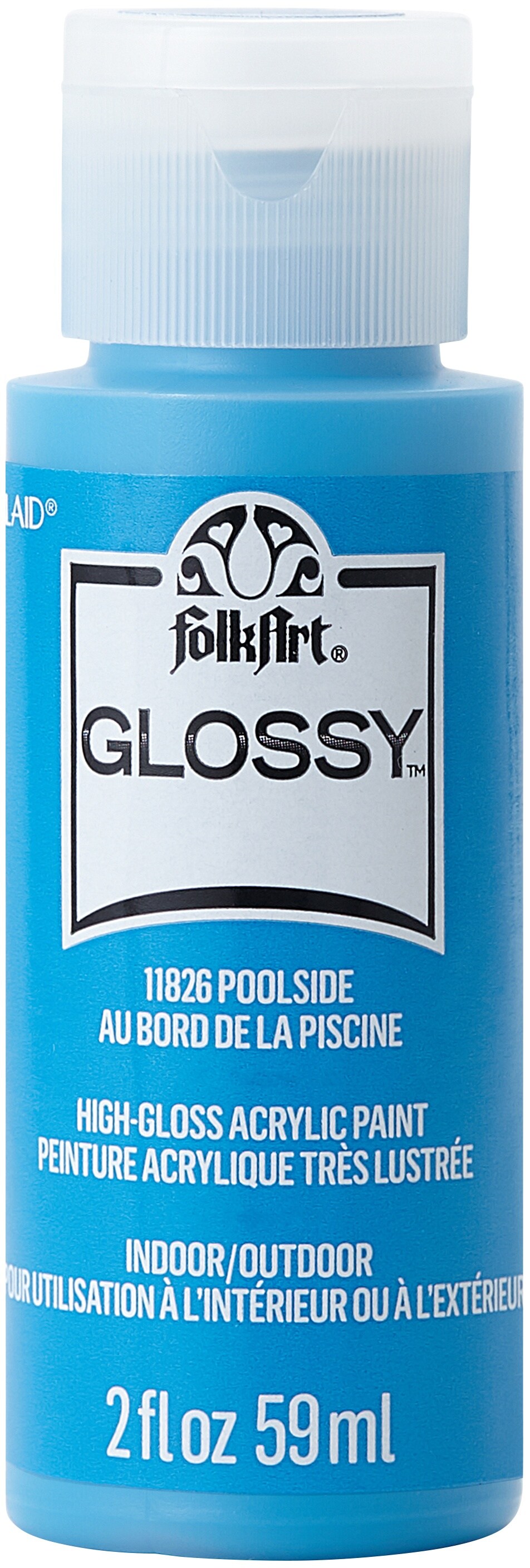 FolkArt Glossy Paint 2oz-Poolside