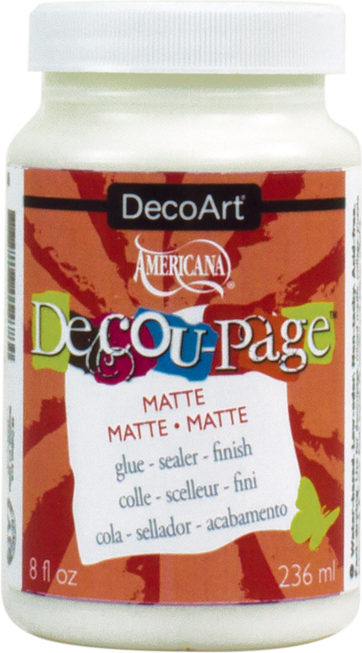 DecoArt Americana Decou-Page Glue -8oz Matte