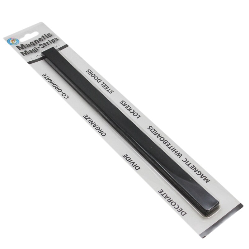 Magnetic Magi-Strips, Black, 12&#x27;