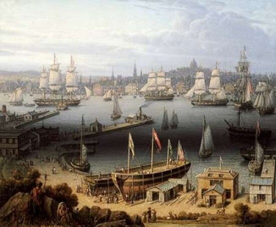 Boston Harbor Poster Print by Robert Salmon - Item # VARPDX268502