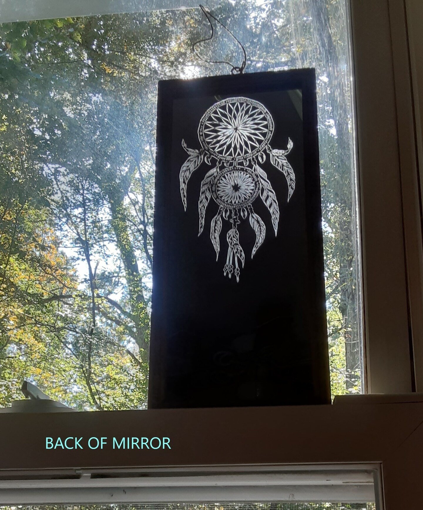 Laser Etched Mirror, Dream Catcher | MakerPlace by Michaels, image size:896x1080