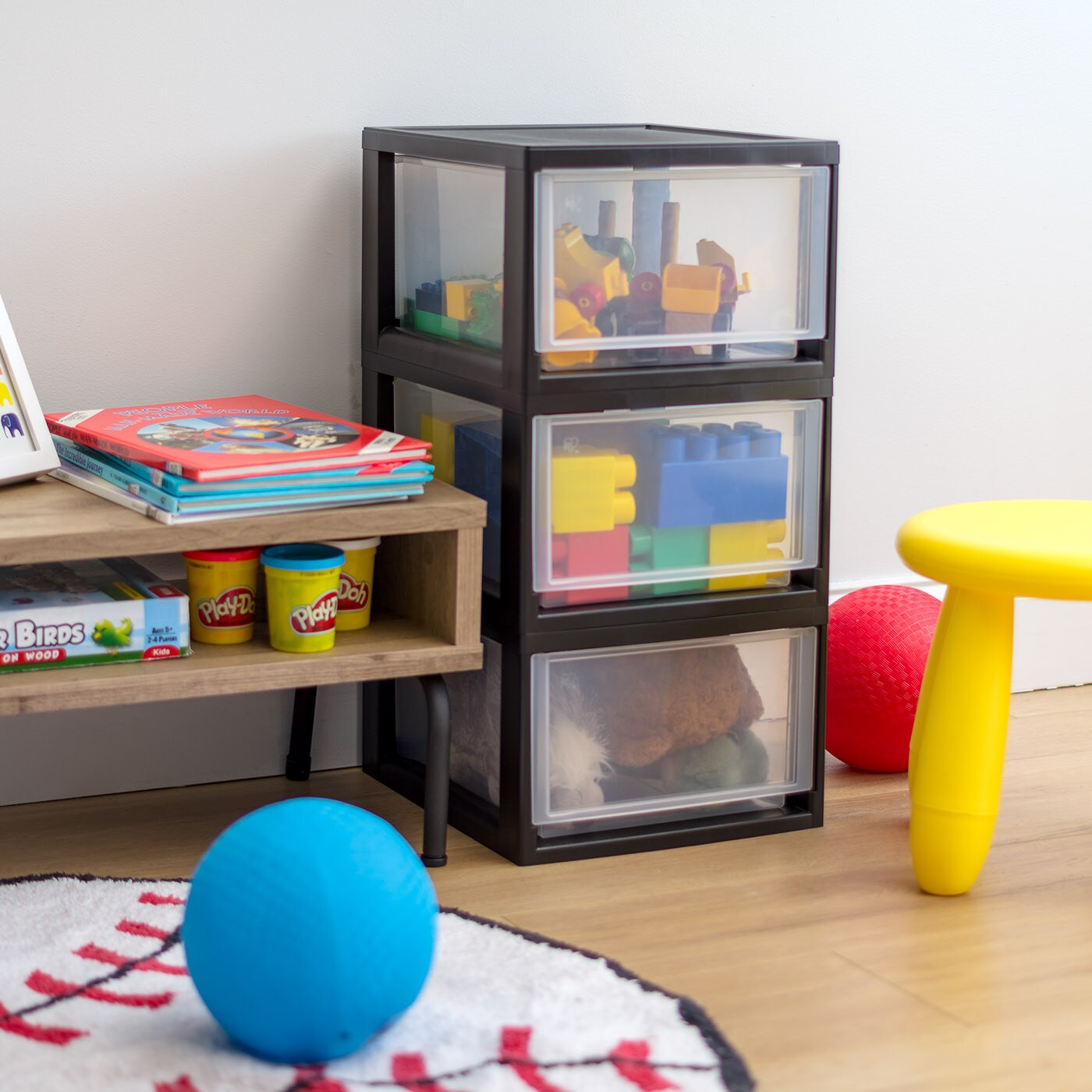 IRIS USA Stackable Modular Plastic Storage Drawers