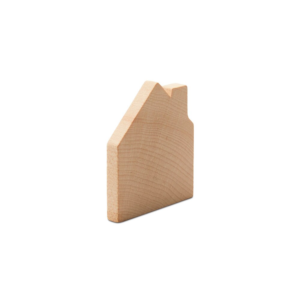 Small House Wood Shape 2-1/4 inch, Embellishments for Crafts | Woodpeckers