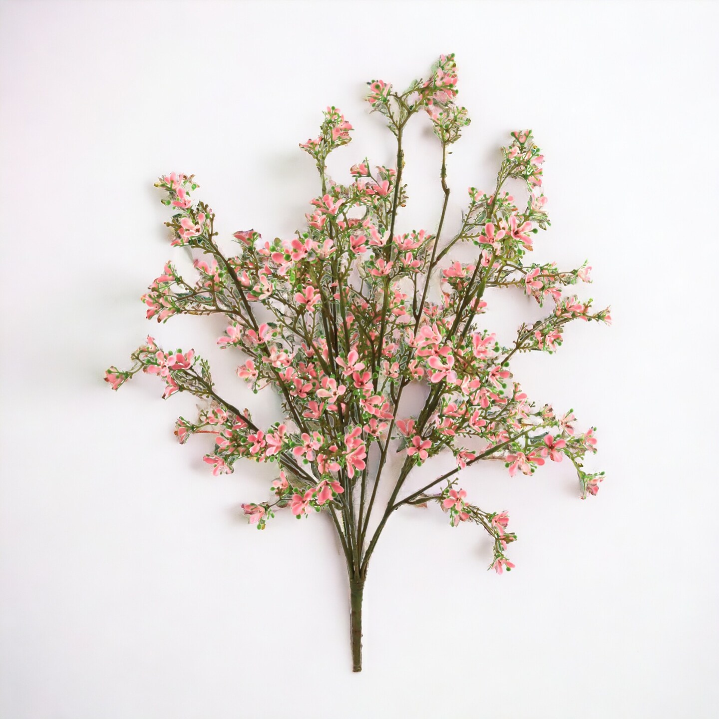 24-Pack: 22" Mini Pink Flower Bush with 14 Sprays by Floral Home®