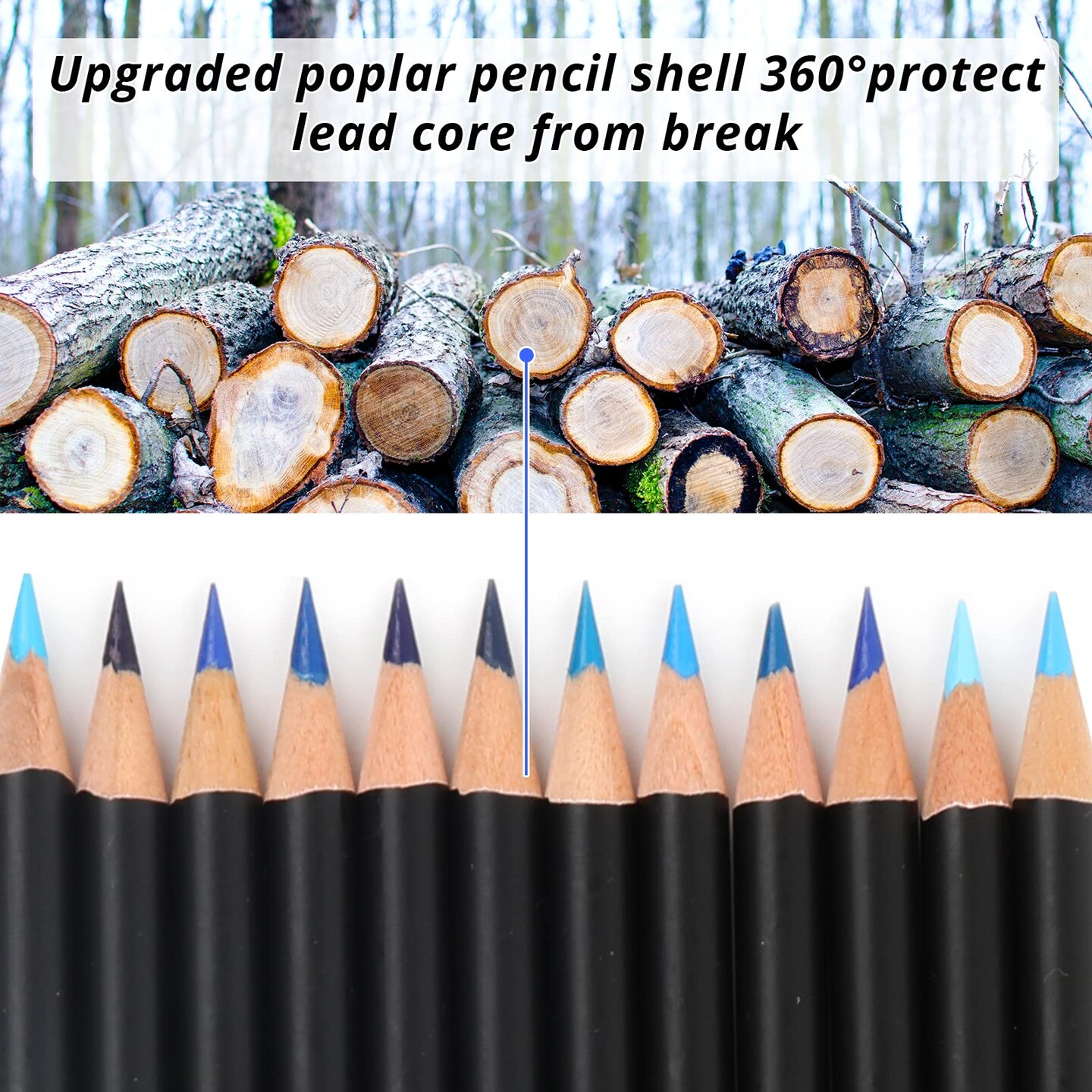 72 Colored Pencils - Colored Pencils for Adult Coloring, No Break Coloring Pencils, Vibrant Color, Easy to Sharpen Color Pencils, Includes Sketch Pencil, Sharpener, Eraser, Extender