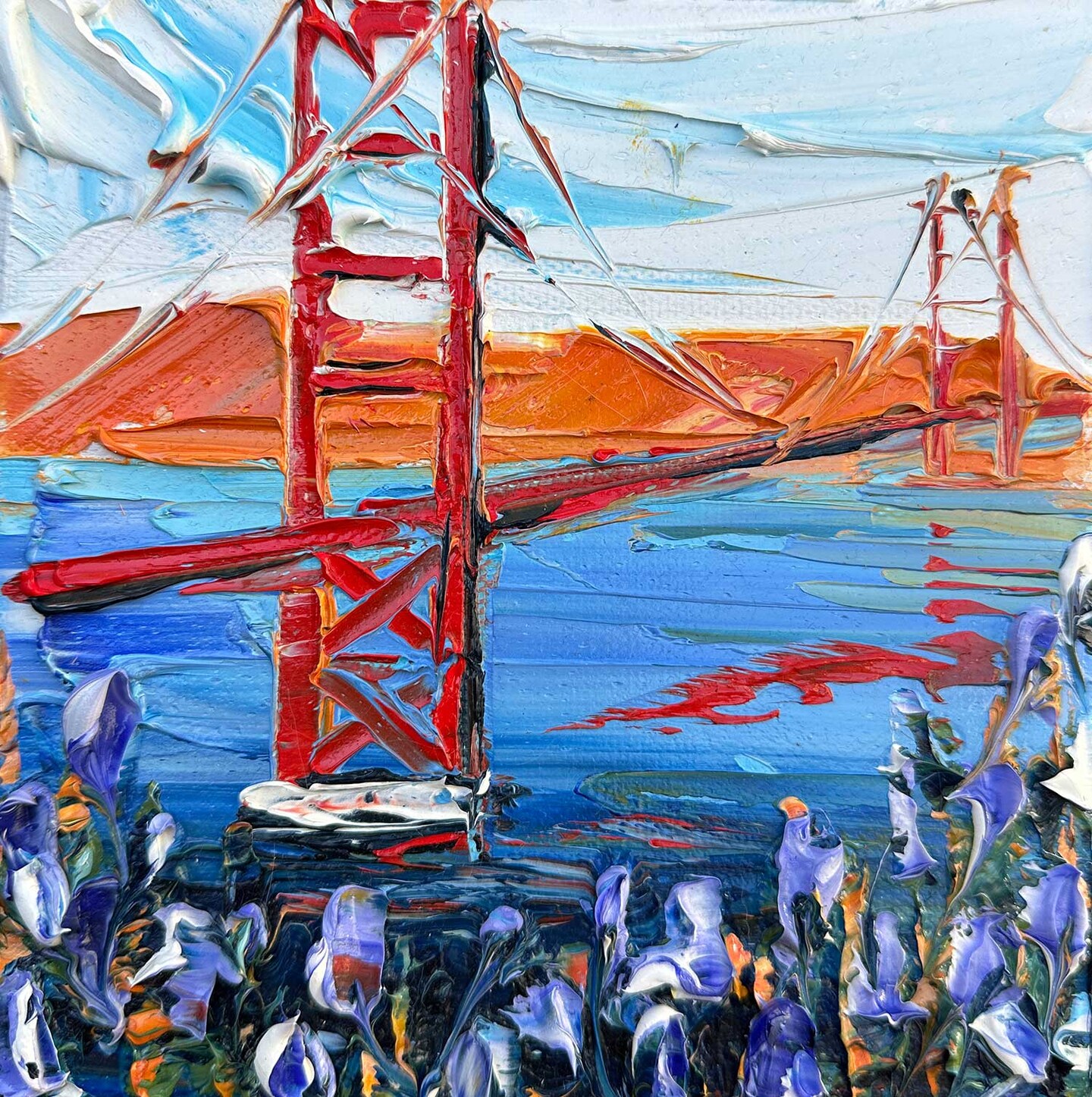 product name is San Francisco Days | Original Oil Painting | 6x6"