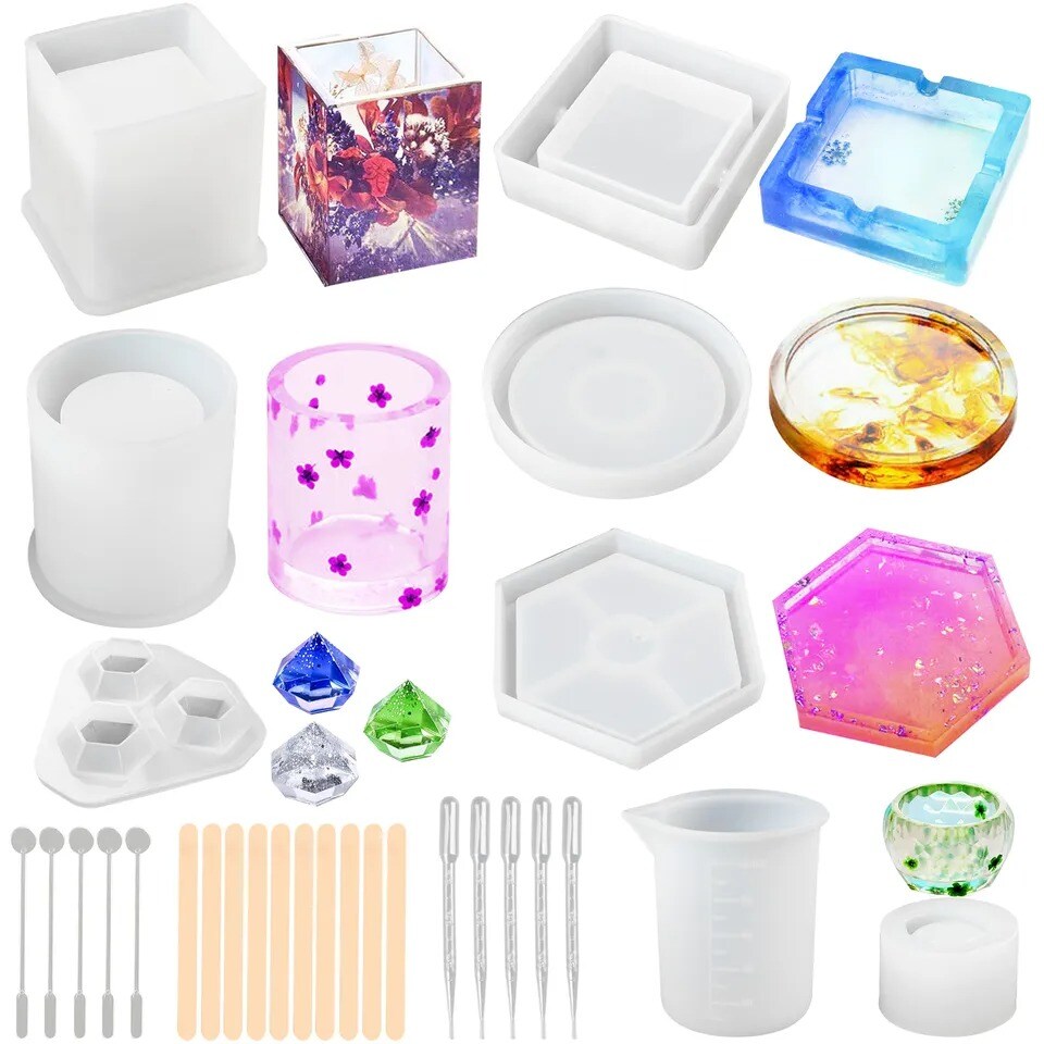 Resin Molds Silicone Kit