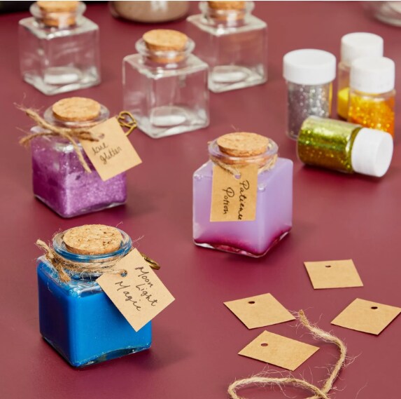 15 Pack Small Glass Bottles with Cork