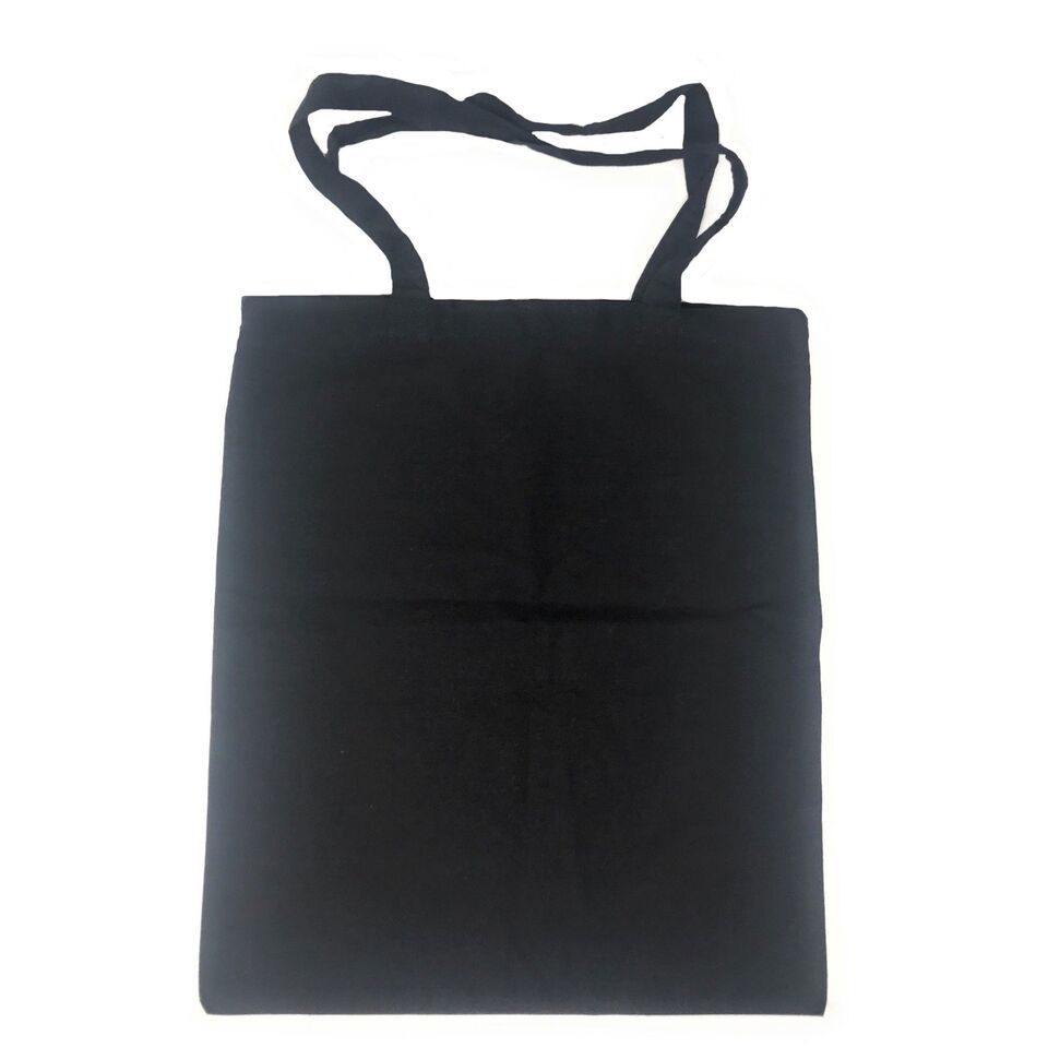 3 Pack Natural Cotton Plain Reusable Shopping Tote Bags