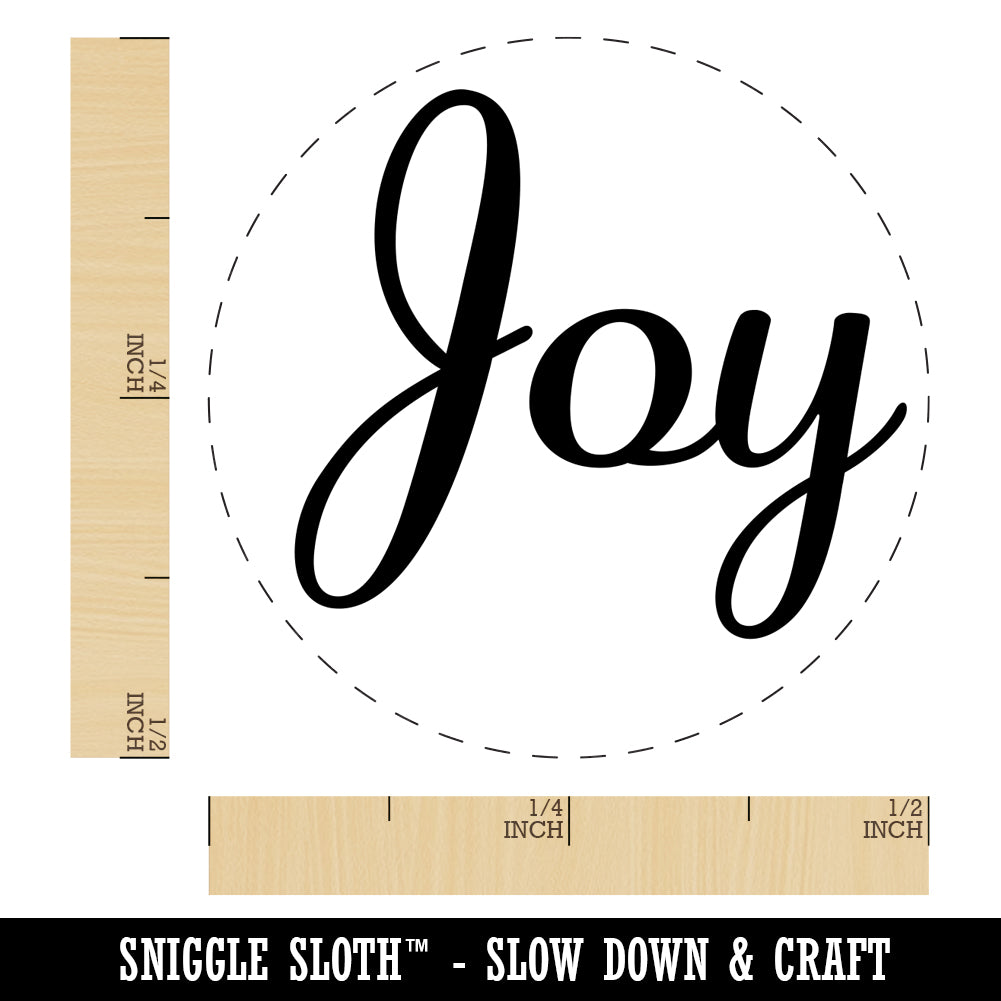 Joy Cursive Text Chicken Egg Rubber Stamp | Michaels