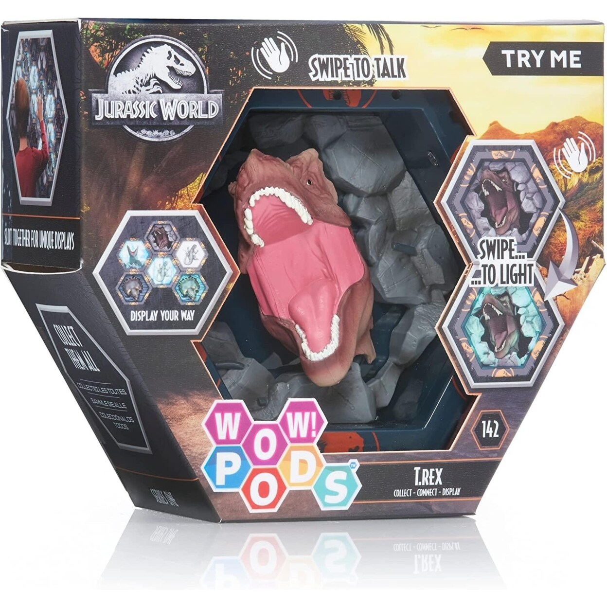 Tyrannosaurus T. Rex Jurassic World Camp Cretaceous Wow Pods Light Up Figure Wow Stuff Michaels