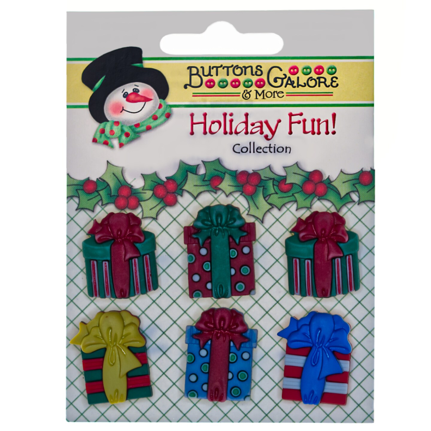 Buttons Galore Novelty Christmas Buttons for Sewing and Crafts - Christmas Presents - 18 Buttons