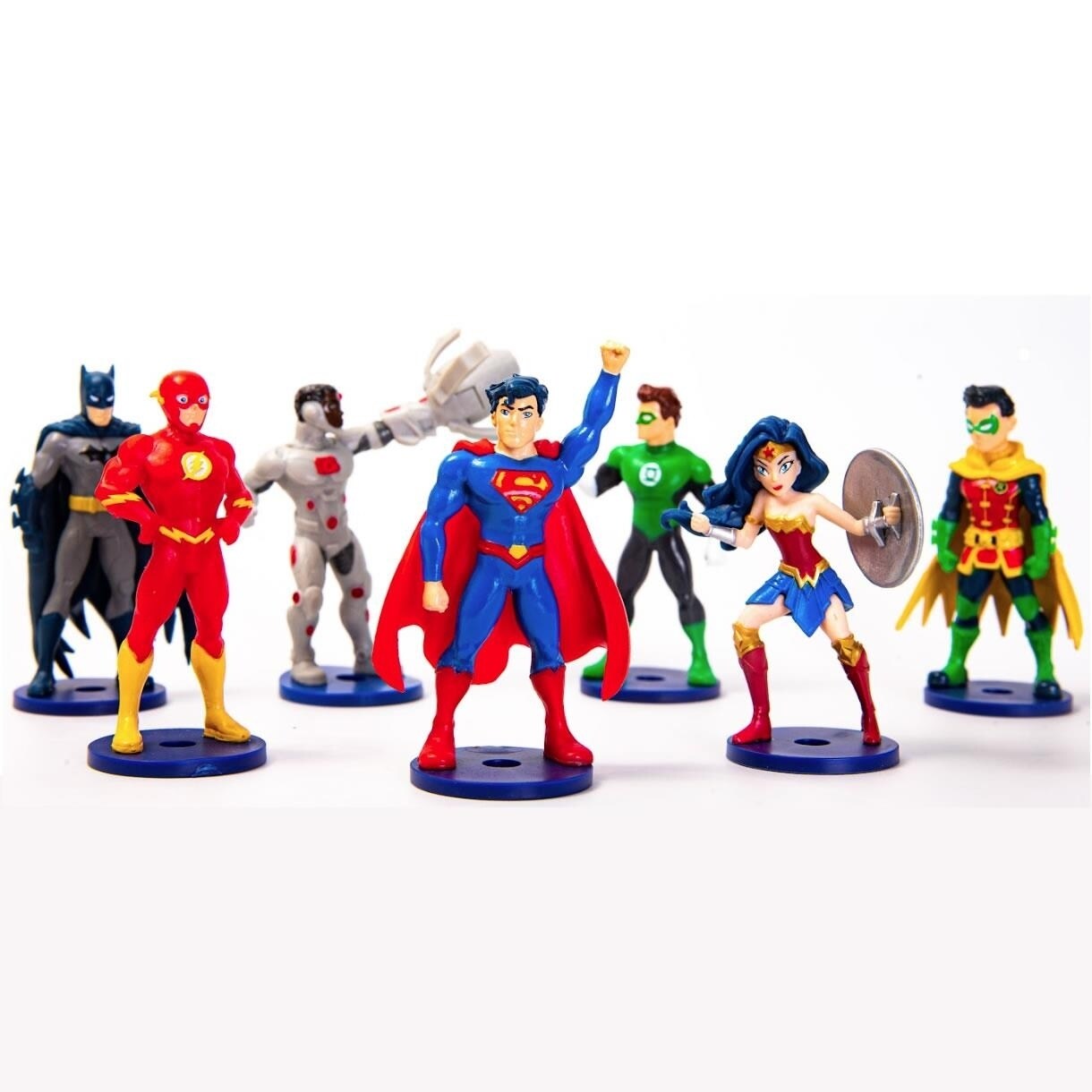 PMI International Justice League Pencil Toppers 12pk Superman Batman Wonder Woman Flash DC