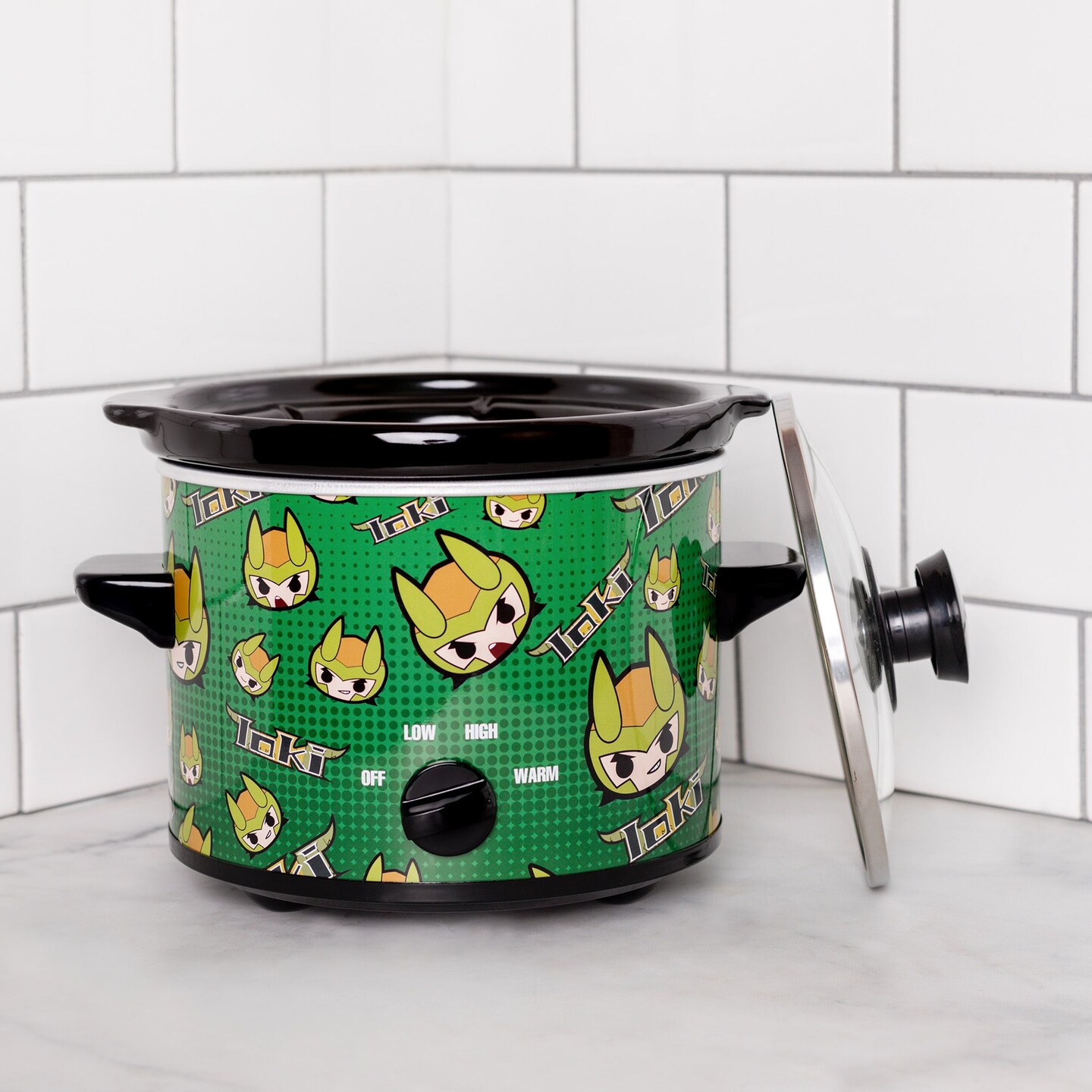 Uncanny Brands Marvel Loki 2 Quart Slow Cooker