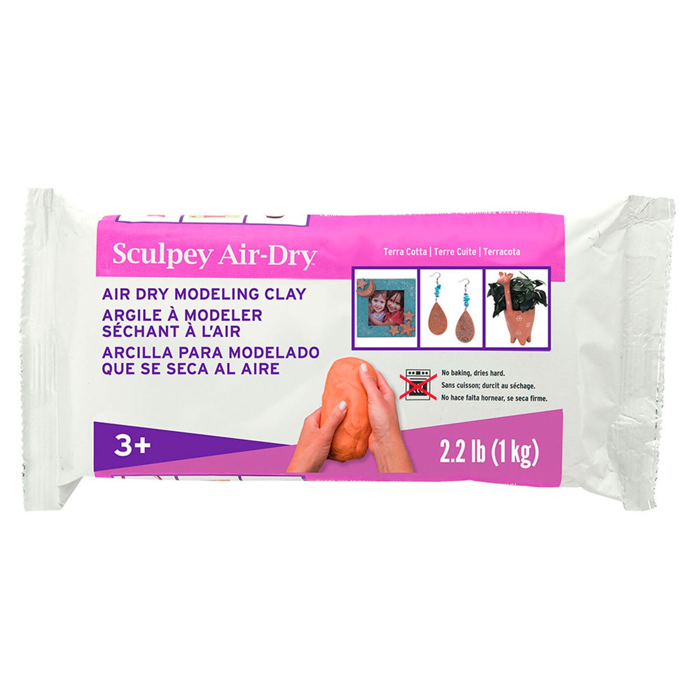 Sculpey Air-Dry Clay, Terra-Cotta