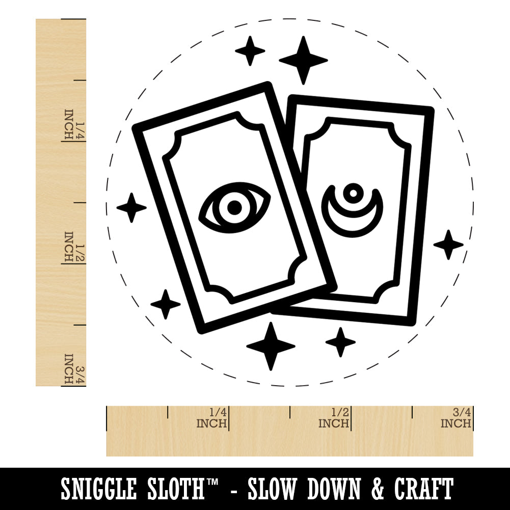 Magic Tarot Cards Rubber Stamp for Stamping Crafting Planners