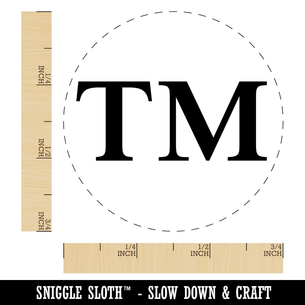 Trademark TM Symbol Rubber Stamp for Stamping Crafting Planners