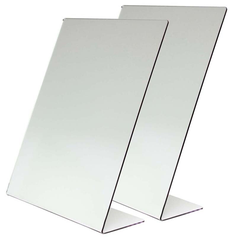 One-Sided Self-Portrait Mirror, 8-1/2&#x22; x 11&#x22;, Pack of 2
