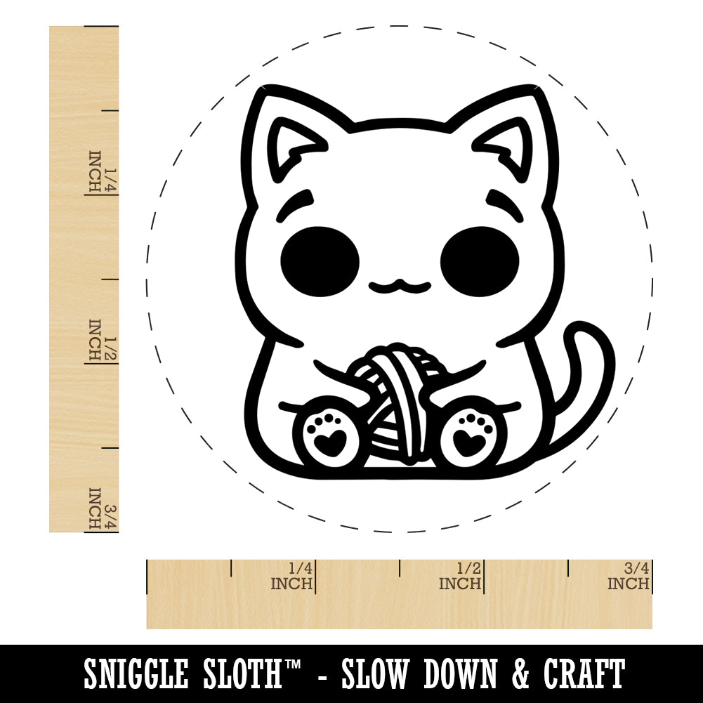 Kitten - Cat Rubber Stamp - 1E