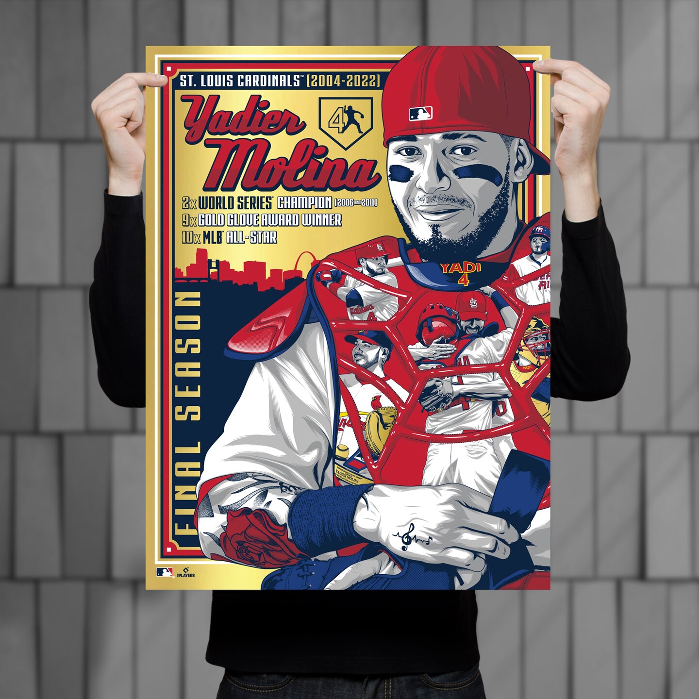 St. Louis Cardinals: Yadier Molina 2022 Poster - Officially