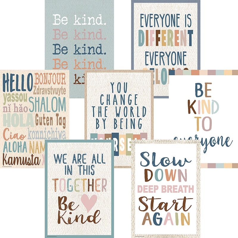 Everyone Is Welcome Posters, 13-3/8&#x22; x 19&#x22;, Set of 7