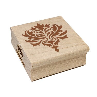 Damask Pattern Square Rubber Stamp for Stamping Crafting