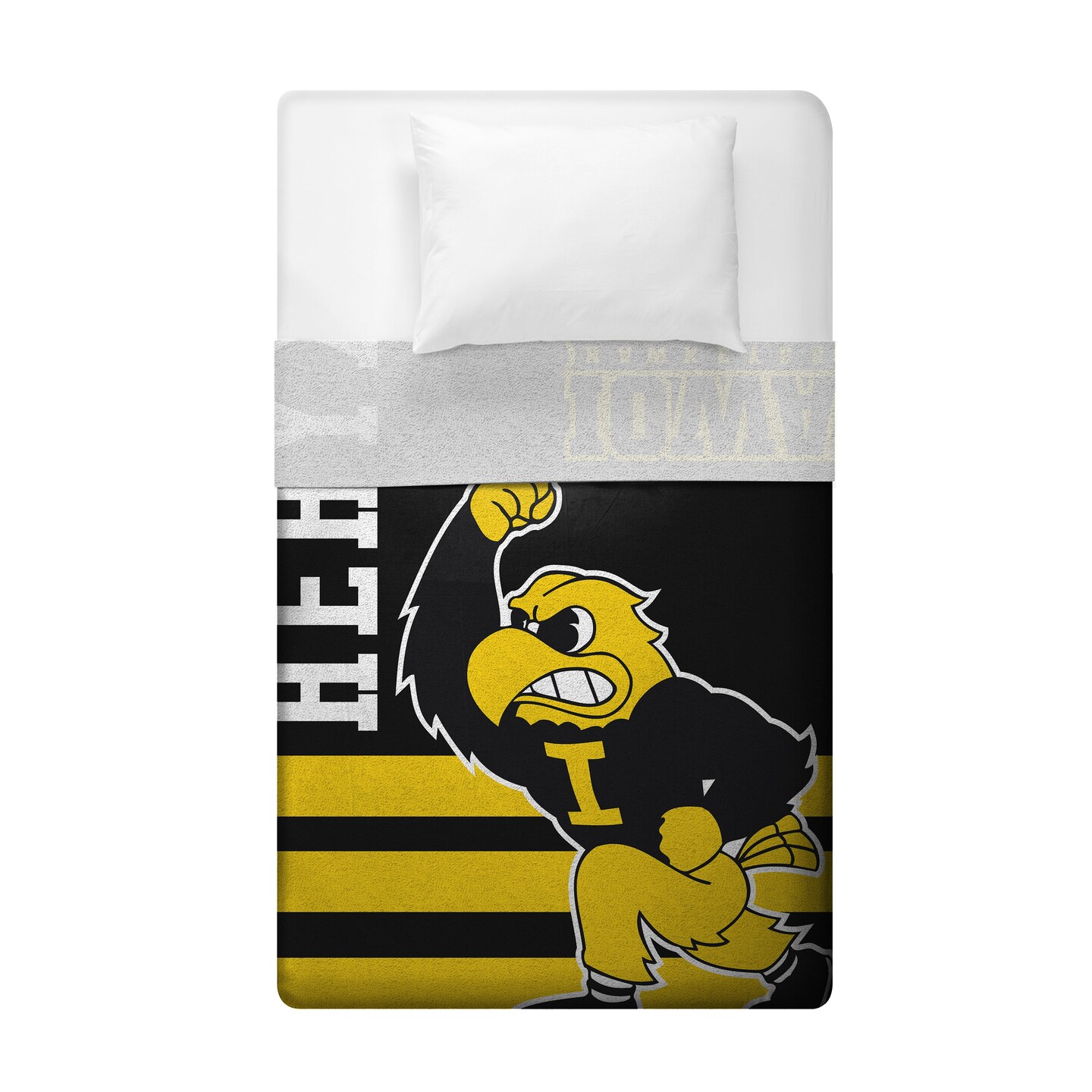 Sleep Squad Iowa Hawkeyes 60&#x201D; x 80&#x201D; Raschel Plush College Blanket