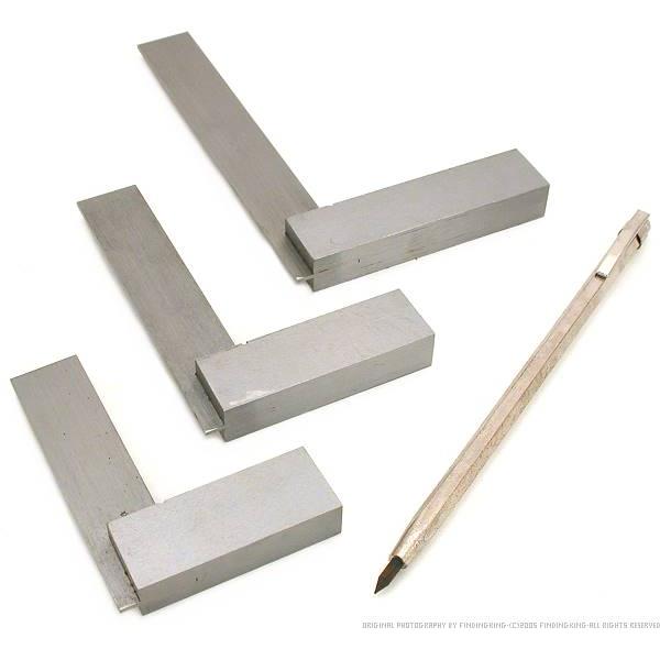 3 Machinist Squares & Carbide Pen Scriber Jewelry Design Art Sculpting Tool