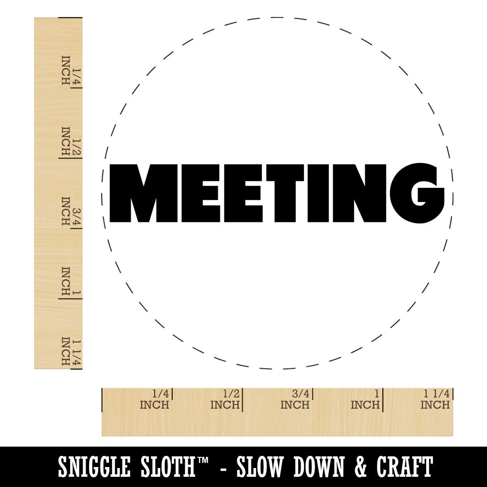 Meeting Bold Text Rubber Stamp for Stamping Crafting Planners Michaels
