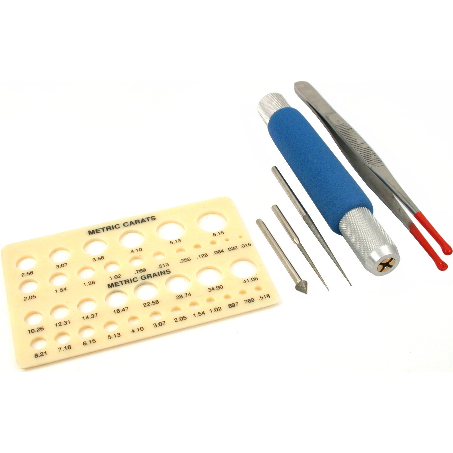 Diamond Bead Reamer Tweezers & Diamond Pearl Gauge Jewelers Jewelry Tools