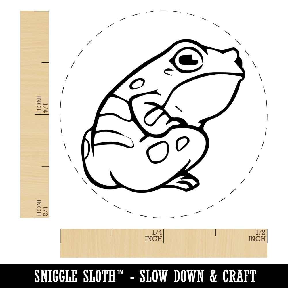 Cheeky Butt Frog Rubber Stamp for Stamping Crafting Planners