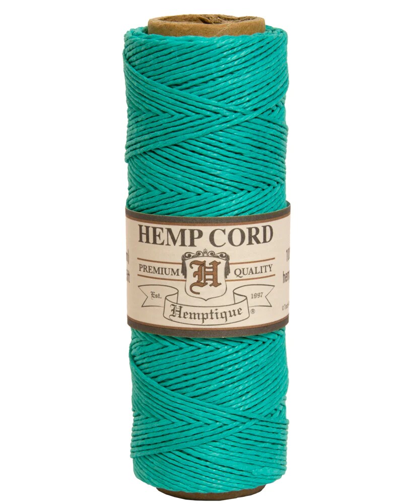 Hemptique 0.5mm #10 Hemp Cord Spools Jewelry Making Macrame Crochet Crafting Gift Wrapping Outdoor Gardening